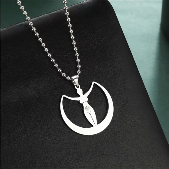 Stainless steel Goddess Necklace - Picture 3 of 4